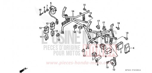 COWL STAY (ST1100L/M/N/P/R) ST1100N de 1992